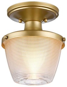 Quoizel QZ-DUBLIN-SF-PNBR - Kúpeľňové svietidlo DUBLIN 1xE27/40W/230V IP44 zlatá