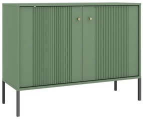 Komoda LUE zelená/čierna