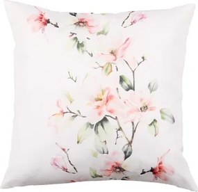 Dekoračný vankúš Magnólia 45x45 cm, biely%