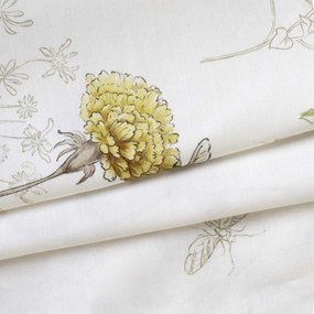 SATÉNOVÉ OBLIEČKY LUXURY VESSAN 200X220 CM, 2KS 70X80 CM KVETY