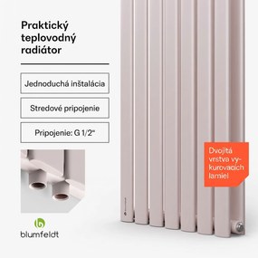 Blumfeldt Tallheo, 41 x 180, radiátor, kúpeľňový radiátor, rúrkový radiátor, 1435 W, teplovodný, 1/2