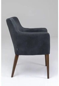 Mode stolička tmavosivá koža