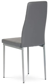 Jedálenská stolička VENTA — ekokoža, viac farieb Sivá