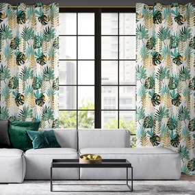 ZÁVES NA KRÚŽKOCH MALTA 140X250 CM VZOROVANÁ