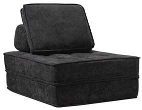 Rozkladacia penová sofa CALMERO - čierna