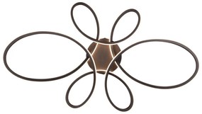 Čierne LED stropné svietidlo 45.5x83 cm Fly – Trio