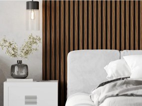 Mexen Lam-F, akustické stenové lamely 275 × 30 cm, plstený podklad 8 mm, technická dyha, mahagón rubínový, S105-275307-3015-013