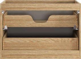Comad Kúpeľňová skrinka pod umývadlo Ocean Beige 80 béžová/dub olejovaný