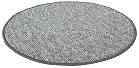 Vopi koberce Kusový koberec Alassio sivý okrúhly - 100x100 (priemer) kruh cm