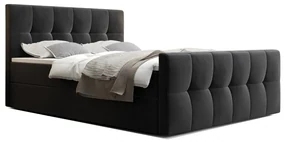 Čalúnená posteľ boxspring HATAN - monolith 37 / 160x200