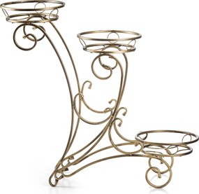 STOJAN NA KVETINÁČ FIORINA 79X79 CM ZLATÁ