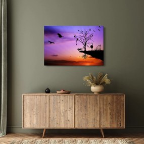 Obraz - Siluety zvierat (90x60 cm)