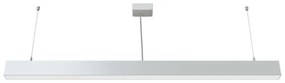 APLED - LED Luster na lanku LOOK LED/46W/230V 4000K 120 cm strieborná