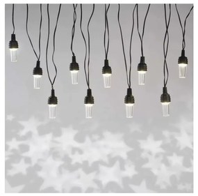 LED Vianočná vonkajšia reťaz 10xLED/9,5 m IP44 studená biela