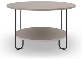 Sivý okrúhly konferenčný stolík ø 80 cm Tonka – Marckeric