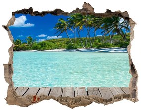 Nálepka fototapeta 3D výhled Tropické pláže nd-k-83145029