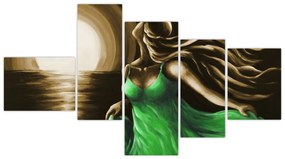 Obraz ženy v zelenom