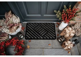 Rohožka z kokosového vlákna 45x75 cm Coco Black – Hanse Home