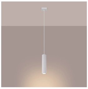 Biele závesné svietidlo Gleam – Sollux