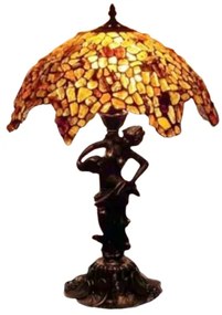 Jantárová lampa Tiffany 62*40Ø AMBER