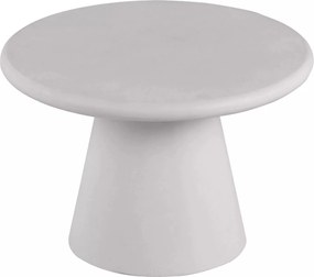 Okrúhly konferenčný stolík Clav 60 cm - svetlošedý