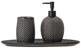 Sivá kameninová súprava doplnkov do kúpeľne Hrin – Bloomingville