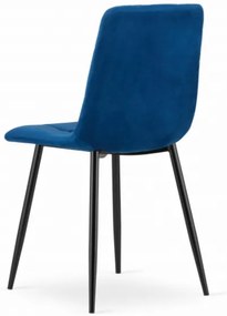 Zamatová stolička BEOGRAD modrá