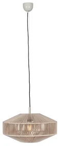 Japandi hanglamp bruin touw 46cm - Svea
