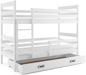 Poschodová posteľ ERIK 2 - 200x90cm - Biela - Biela