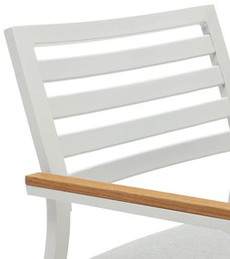 Záhradná stolička noba biela MUZZA