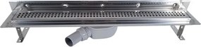 Ceramia S-Line sprchový žľab klasik 85 cm nerez lesk štvorčeky ZLAB90NRZ1LEM