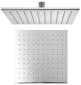 Mosadzná hlavová sprcha v lesklo striebornej farbe – Sapho