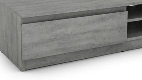 TV stolík Carlos, šedý betón, 175 cm