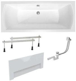 Obdĺžniková vaňa Laguna Cube Way Plus 150x70 cm akrylát ľavá aj pravá SIKOCUB1500APNPC, 1 ks