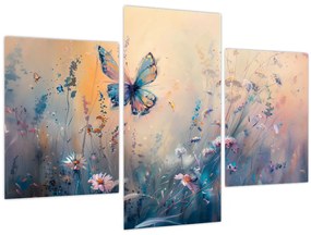 Obraz - Lúka s motýľom II. (90x60 cm)