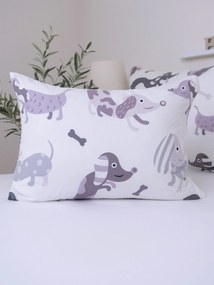 Bavlnená obliečka na vankúš Renforcé 50 × 70 cm - Psíkovia