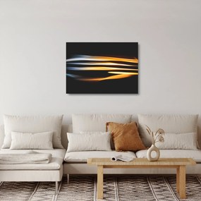 Čierny sklenený obraz (70x50 cm)