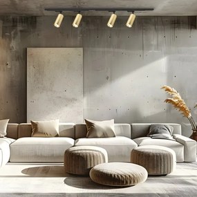 Bodové svietidlo v lištovom systéme MICA 4xGU10/10W/230V zlatá/čierna