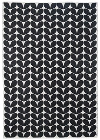 Koberec Karin: Čierno-biela 70x150 cm