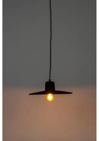 Čierne stmievateľné závesné svietidlo s ratanovým tienidlom ø 35 cm Balance – Zuiver