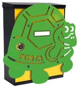MIA box Turtle Y - poštová schránka s výmenným krytom a menovkou, korytnačka