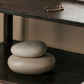 Ferm Living Úložná dóza Pebble Sand/Cream Medium