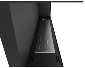 InFire - Rohový BIO krb 45x120 cm 3kW čierna