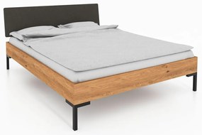 Dvojlôžková posteľ z dubového dreva s čalúneným čelom 160x200 cm Abises 1 - The Beds