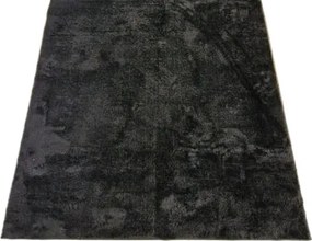 Huňatý koberec Plush Deluxe v antracitovej farbe – shaggy Rozmer: 60x100 cm