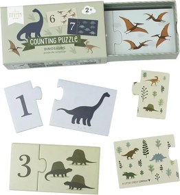 Počítanie puzzle: dinosaurus