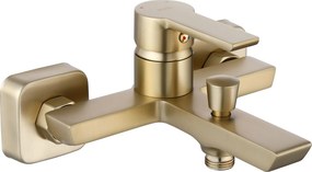 Rea Argus, vaňová batéria s ručnou bodovou sprchovou súpravou, zlatá matná, REA-B6414