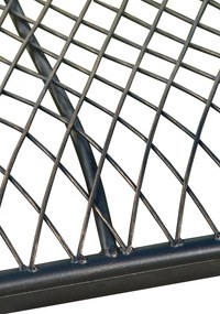 Rustikálna kovová lavička Tar - Bronzová