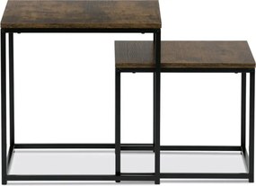 Sada 2 konferenčných stolíkov old wood AF-076 OLW