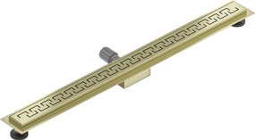 Mexen Flat, lineárny podlahový žľab 100 cm, M15, zlatá matná, 1A24100-15